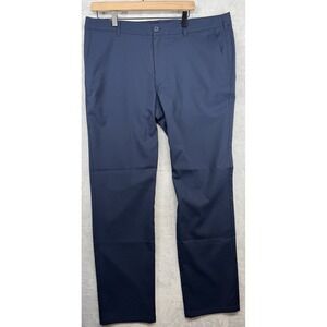 Mizzen+Main Baron Chino Trim Flat Front Pants Navy Blue Men's Size 38x32